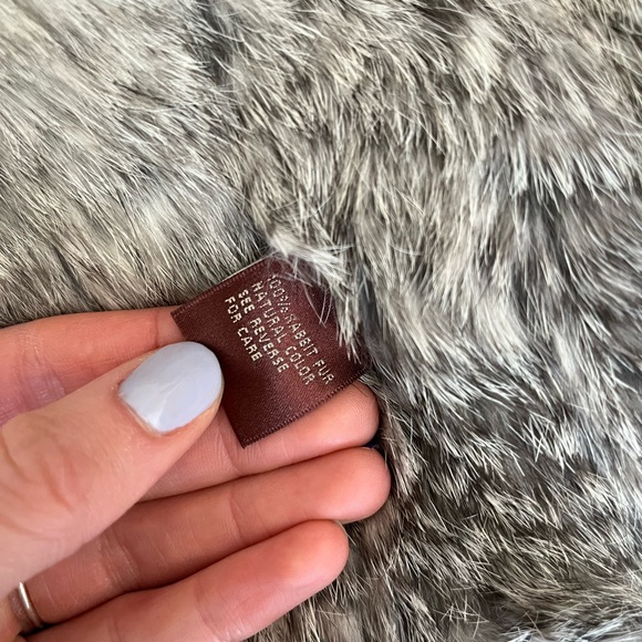 525 America REAL Rabbit Fur Vest - Picture 5 of 5